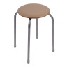 НИКА Табурет круг, металл, МДФ, мягкое сиденье, h47см, d29см, ТБ3