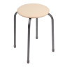 НИКА Табурет круг, металл, МДФ, мягкое сиденье, h47см, d29см, ТБ3