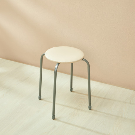 НИКА Табурет круг, металл, МДФ, мягкое сиденье, h47см, d29см, ТБ3