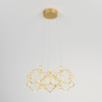 Eurosvet св-к подвесной  LED 1461lm 470х470х1500 металл медный Uma 90169/5 a061149