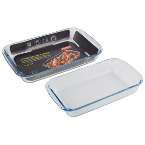 Форма д/запекания Felicita прямоуг., 2,2л, 34,6*20,4*5,2см(кратно 6!!!)боросилик.стекло 7181 Mallony