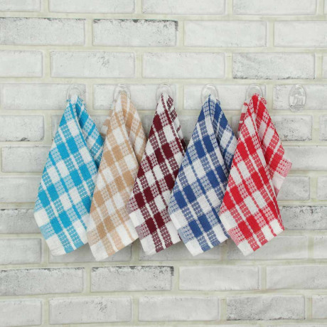 PROVANCE Салфетка для уборки вафельная, 75% хлопок 25%полиэстер , плотность 200гр, 30х30см, клетка