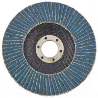 Круг лепестковый торцевой КЛТ-1, ZK10X W (цирконий) зернистость 16Н(Р 80) 125 х 22.2 мм, "БАЗ"