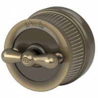 Werkel мех. Выкл/переключатель. ОУ 1 кл. 10A (бронзовый) Ретро IP20 W5712012 a050766