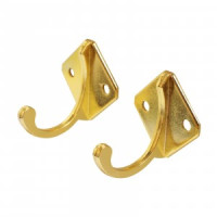 Крючок-вешалка мебельн 1-рожк СТАНДАРТ 1011 GP золото (2шт цена за уп) Инд. уп. на подвес(600,50)