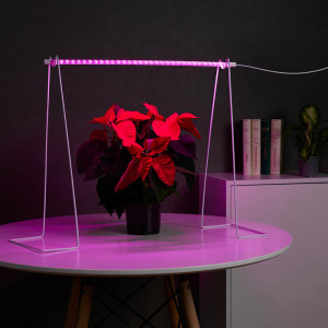 INBLOOM Светильник светодиодный для растений, 32LED, фиолетовый, 54х2.4х1.3см, 8Вт, 220В, ABS