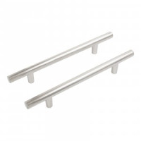 Ручка-рейлинг мебельная 128 A8925-128 SN сатин 2шт (цена за пару (10, 100) StahlBuro
