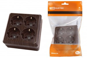 TDM Ладога роз. ОУ 4 мест. 16А бук (земля) (6!) SQ1801-0322