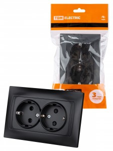 TDM Лама роз. СУ 2 мест. 16А (земля, шторки) графит SQ1815-0613