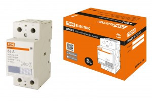 TDM КМ63/2-63А контактор модульный 1НО,1НЗ SQ0213-0010