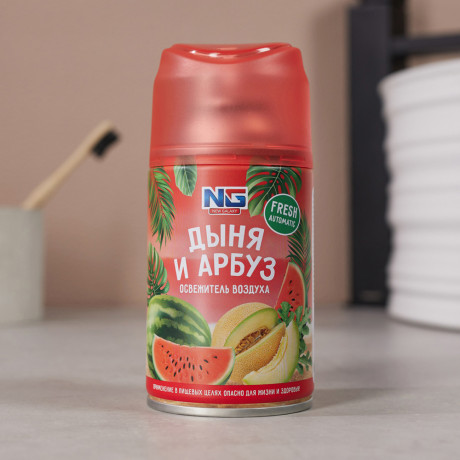 NEW GALAXY Освежитель воздуха Автоматик Fresh 230мл, дыня и арбуз