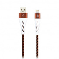 Дата-кабель USB(A)шт. - 8pin шт. (iphone) Smartbuy, CHESS коричневый, 2А,1м (iK-512CSS brown)/100