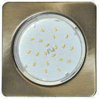 Ecola GX53 H4 св-к Квадрат Черненая бронза плоский 41x106 FN53N4ECB (10!)