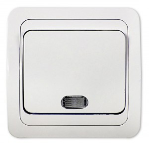 ASD/InHome CLASSICO выкл. СУ 1 кл. 10А бел. инд. 2121