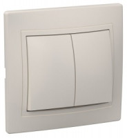 IEK КВАРТА ВС10-2-0-ККм выкл. СУ 2 кл. 10А крем. EVK20-K33-10-DM