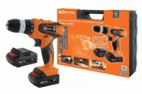 TDM Гранит Дрель-шуруповерт акк.ДША-12-ЛК1 12В 1,3А*ч Li-Ion 2шт 22Нм, 0-1350об/мин,кейс SQ1030-0202