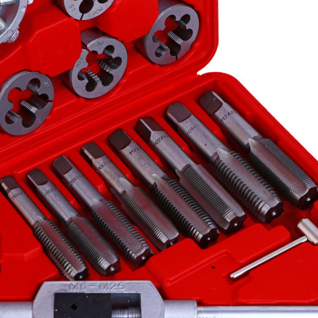 ЕРМАК Набор плашек и метчиков 51шт