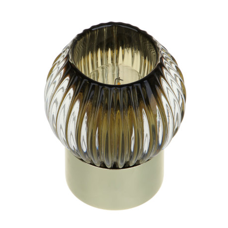 Светильник LED, 9.4х9.4х11 см, металл, стекло, 2xААА