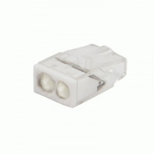 REXANT клемма СМК 2273-242 с пастой, 2х(0,5-2,5 мм.кв), прозрачная (уп.100шт, цена за шт) 07-3216