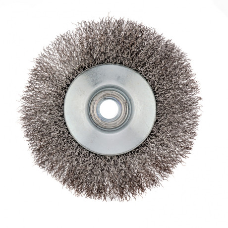 Щетка для УШМ, 115 мм, М14, "тарелка", витая проволока 0.3 мм Сибртех