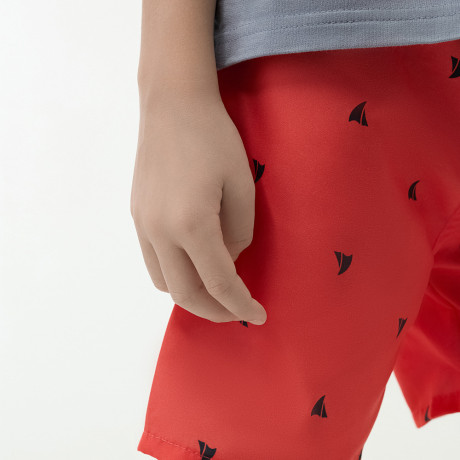 GALANTE Шорты купальные для мальчиков, 100% полиэстер, р. 98-104, цв.красный