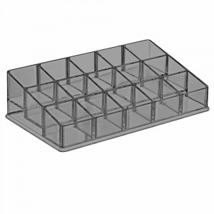 Органайзер д/косметики 15 отделений 120х215х60мм прозрачный 411261201 Бытпласт