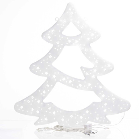 Гирлянда-панно ЕЛКА ЦВЕТНАЯ/Н-40см, пластик/