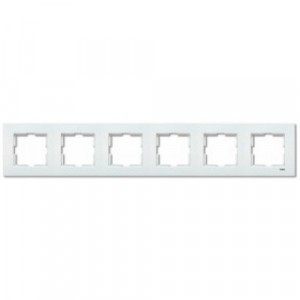 VIKO by Panasonic KARRE рамка 6 мест. бел. 90960205