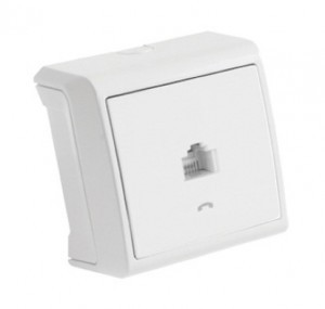 VIKO by Panasonic VERA роз. телеф. CAT3 (RJ11)  ОУ бел.    90681013