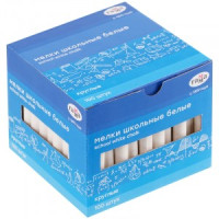 Мелки школьные Гамма, белые, 100шт., мягкие, круглые, картонная коробка Арт.292220