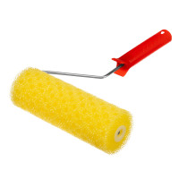 Валик &quot;Структурный&quot; поролоновый с ручкой, &quot;горошек&quot;, 230 мм, D 80 мм, D ручки 6 мм MTX