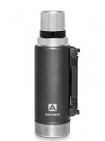 Термос Арктика 106-1250P, 1,25л, узк. горло, черный, с ручкой, ударостойкий