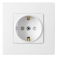 Bylectrica Мастер роз. СУ 1 мест. белый (земля, штор., корп. ABS) РС16-0006