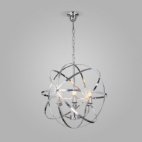 EUROSVET св-к подвес. люстра 6x40W E14 600x600x900 хром 60139/6 a058346