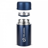 Термос Relaxika широкое горло, суповой 1л темно-синий R301.1000.3