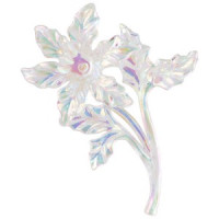 Украшение подвесное "Цветок", 14x10,5см , акрил, ПВХ YH-478 Волшебная страна