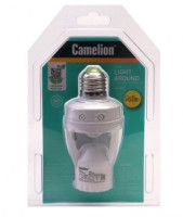 Camelion датчик движения ИК LX-451 на патрон E27 60W 360° (дальность 6м) белый IP20