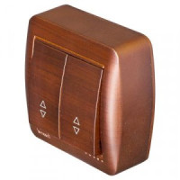 &quot;Lezard DEMET выкл. ОУ 2 кл. 10А (проходн.) маун (основание PBT, корпус PC) 711-0400-106