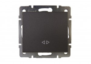 Lezard RAIN мех. выкл. промежуточный СУ 1 кл. черный графит матовый (корпус PC) 703-4188-107