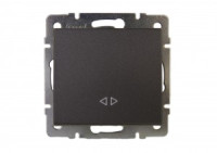 Lezard RAIN мех. выкл. промежуточный СУ 1 кл. черный графит матовый (корпус PC) 703-4188-107