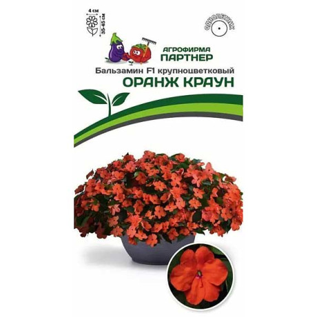Бальзамин Уоллера Оранж Краун Партнер Ц