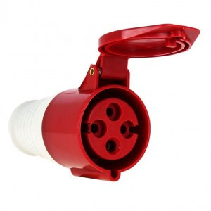 EKF силовая розетка CEE 224 переносная 3Р+РЕ 32А 380В IP44  ps-224-32-380