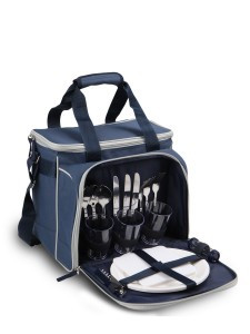 Набор д/пикника Арктика 4100-3 13л + набор посуды на 3-х, синий