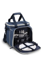 Набор д/пикника Арктика 4100-3 13л + набор посуды на 3-х, синий