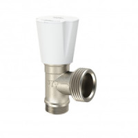 РосТурПласт Вентиль угловой, 1/2&quot;х3/4&quot;, латунь, никель, 36004