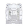 Подсвечник тм LADECOR "Кубик" стеклянный, 5x5x4,5 см