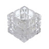 Подсвечник тм LADECOR "Кубик" стеклянный, 5x5x4,5 см