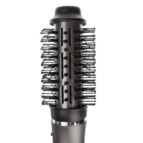 LEBEN Фен-щетка для волос, 3 насадки, 1200 Вт, металл, пластик, черный