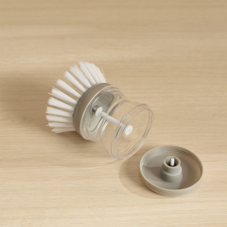 VETTA Щетка для посуды с мыльницей и дозатором, пластик, 8см