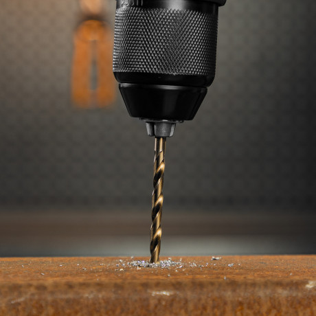 Сверло по металлу, 4,8 мм, HSS Co-8%// Denzel